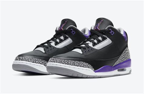 black and purple jordans|purple and black jordan 3s.